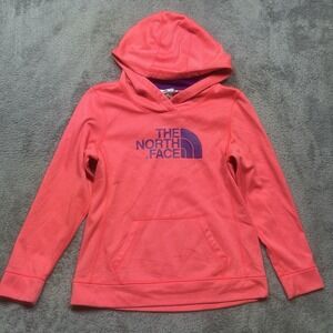 The North Face Half Dome Hoodie Womens L Pink Full Zip Hooded Sweatshirt Outdoor